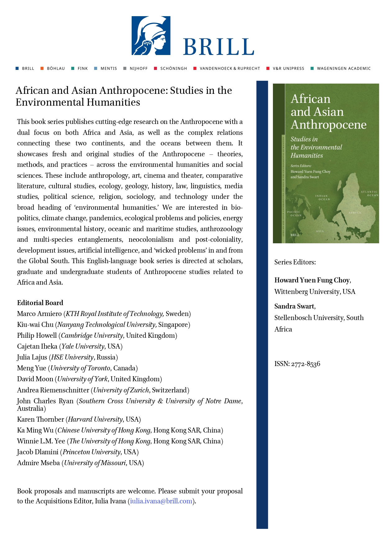 African and Asian Anthropocene