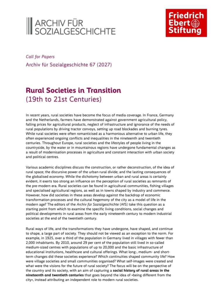 rural societies in transition