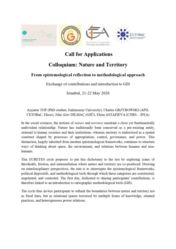 Colloquium Nature and Territory