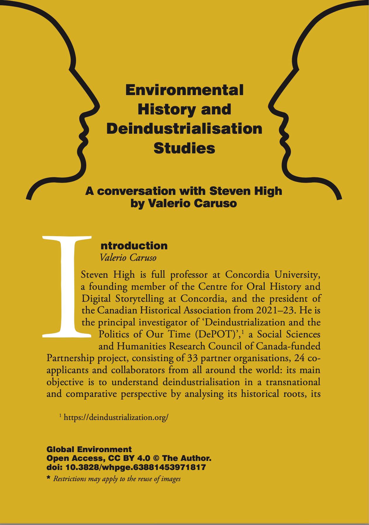 Environmental history and deindustrialisation studies