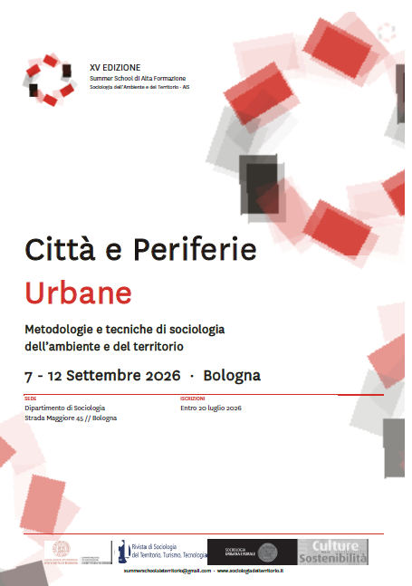 xv summer school alta formazione sociologia dell'ambiente